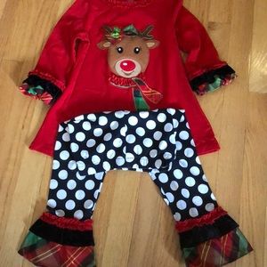Toddler girls Christmas outfit